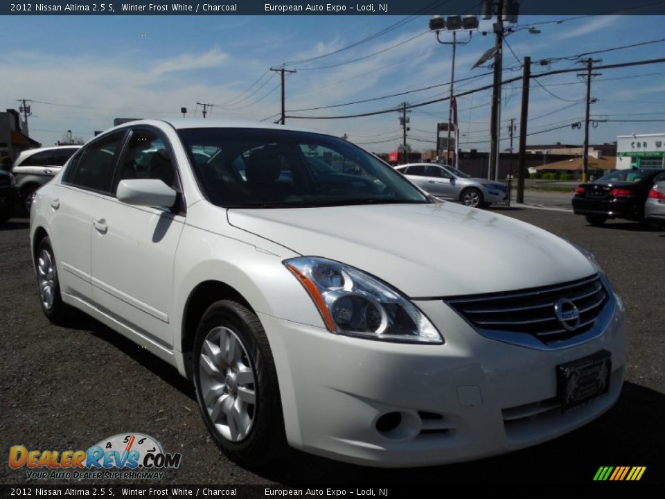2012 Nissan Altima 2.5 S Winter Frost White / Charcoal Photo #3