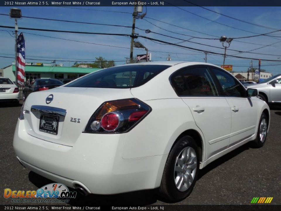 2012 Nissan Altima 2.5 S Winter Frost White / Charcoal Photo #4