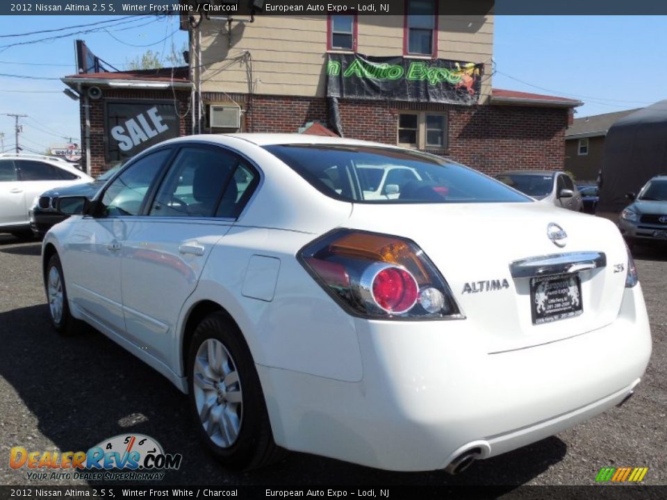 2012 Nissan Altima 2.5 S Winter Frost White / Charcoal Photo #6