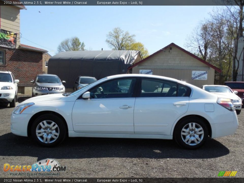 2012 Nissan Altima 2.5 S Winter Frost White / Charcoal Photo #7