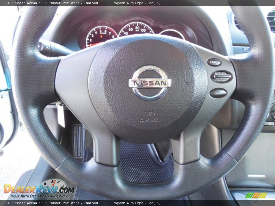 2012 Nissan Altima 2.5 S Winter Frost White / Charcoal Photo #11