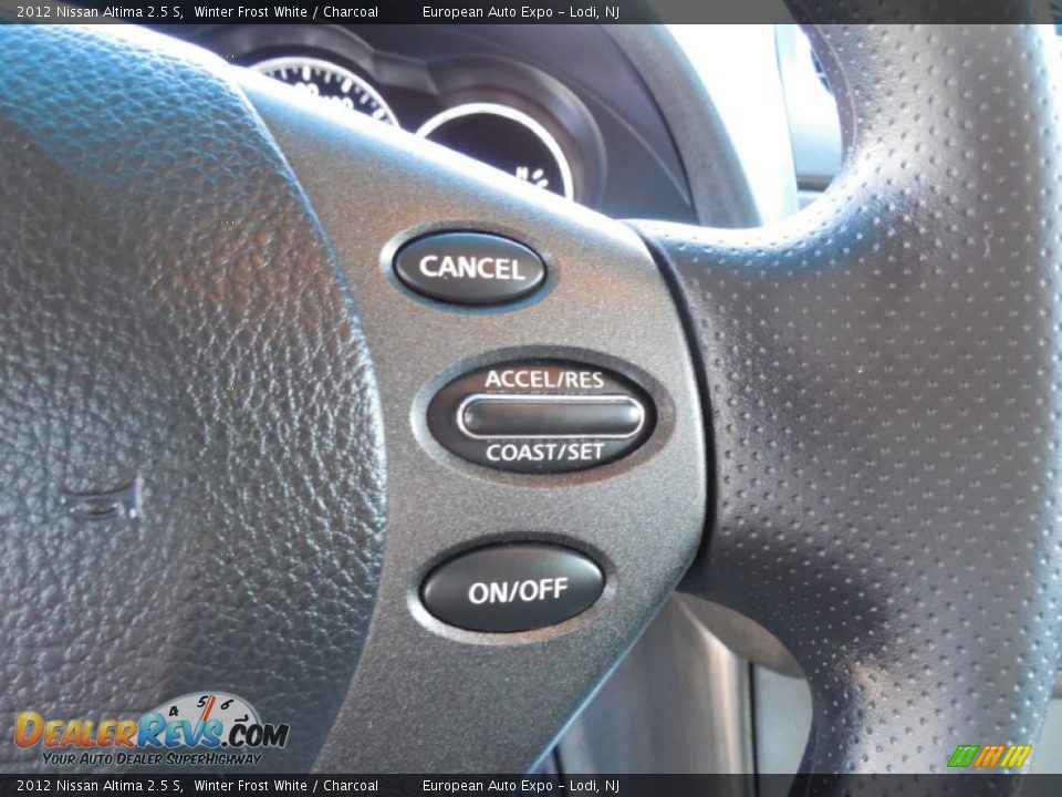 2012 Nissan Altima 2.5 S Winter Frost White / Charcoal Photo #12