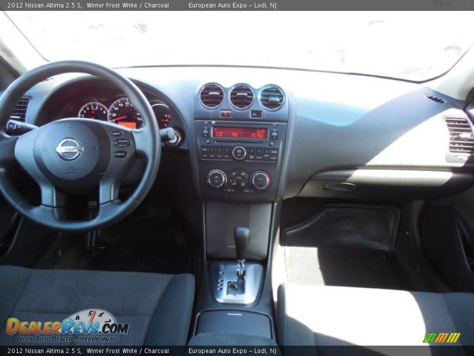 2012 Nissan Altima 2.5 S Winter Frost White / Charcoal Photo #25
