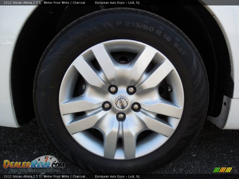 2012 Nissan Altima 2.5 S Winter Frost White / Charcoal Photo #29