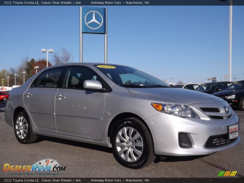 2012 Toyota Corolla LE Classic Silver Metallic / Ash Photo #3