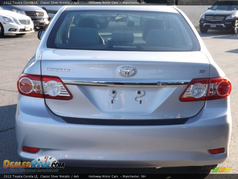 2012 Toyota Corolla LE Classic Silver Metallic / Ash Photo #4