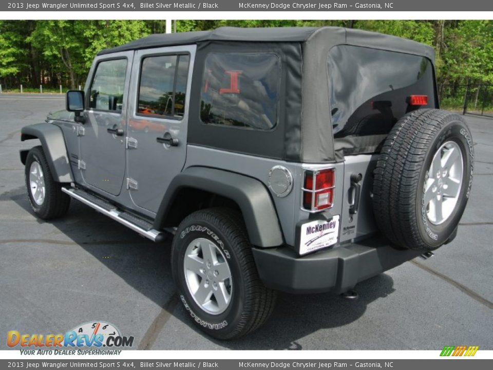 2013 Jeep Wrangler Unlimited Sport S 4x4 Billet Silver Metallic / Black Photo #4