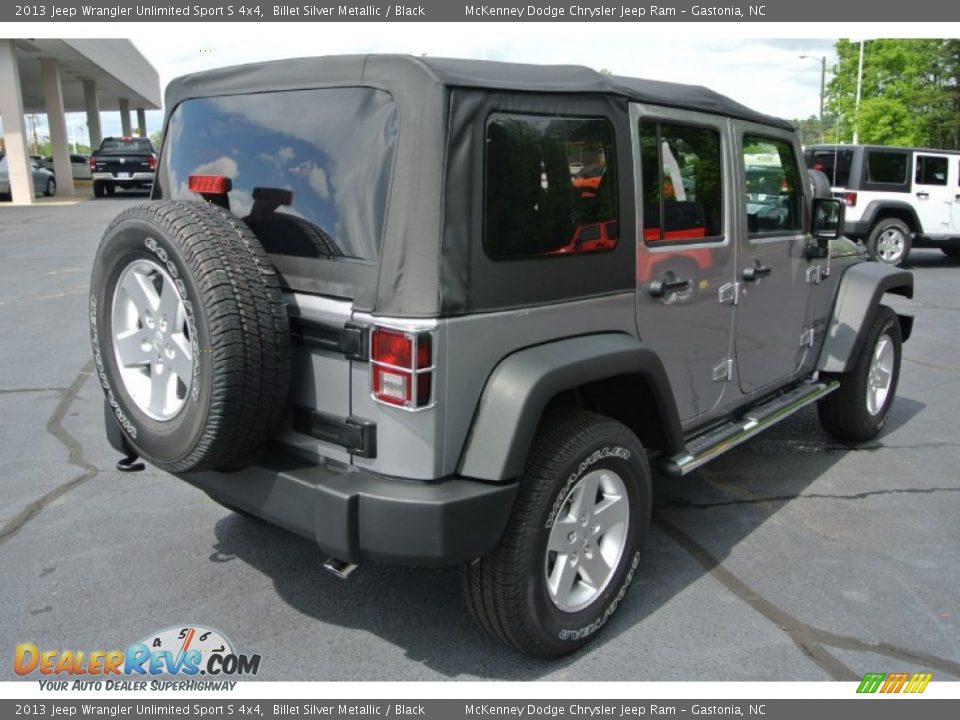2013 Jeep Wrangler Unlimited Sport S 4x4 Billet Silver Metallic / Black Photo #5