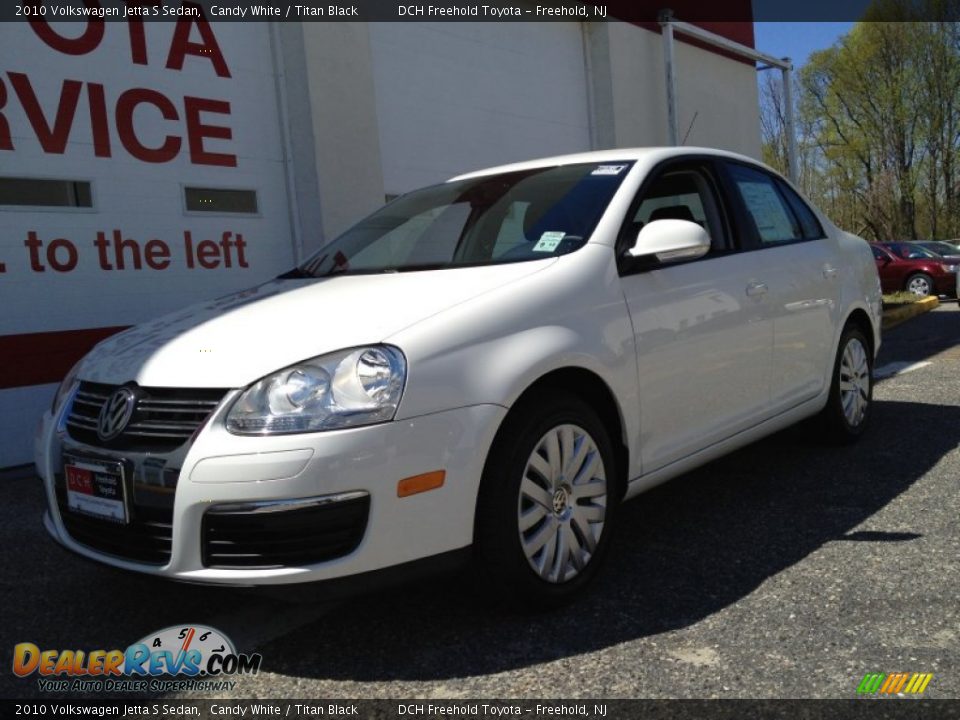2010 Volkswagen Jetta S Sedan Candy White / Titan Black Photo #1