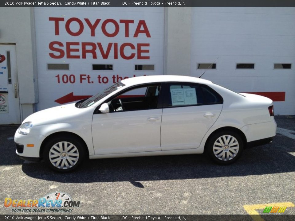 2010 Volkswagen Jetta S Sedan Candy White / Titan Black Photo #3
