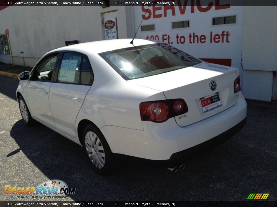 2010 Volkswagen Jetta S Sedan Candy White / Titan Black Photo #4