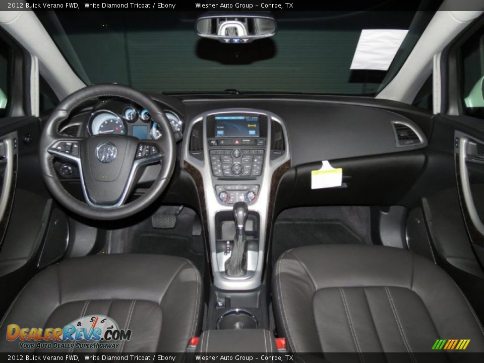 2012 Buick Verano FWD White Diamond Tricoat / Ebony Photo #6