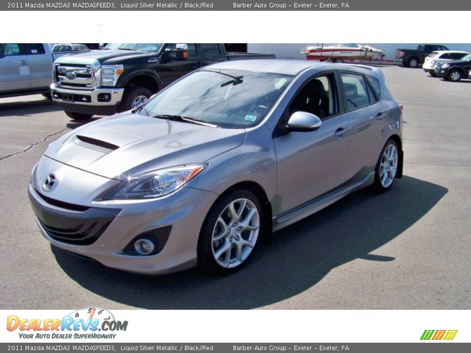 2011 Mazda MAZDA3 MAZDASPEED3 Liquid Silver Metallic / Black/Red Photo #1
