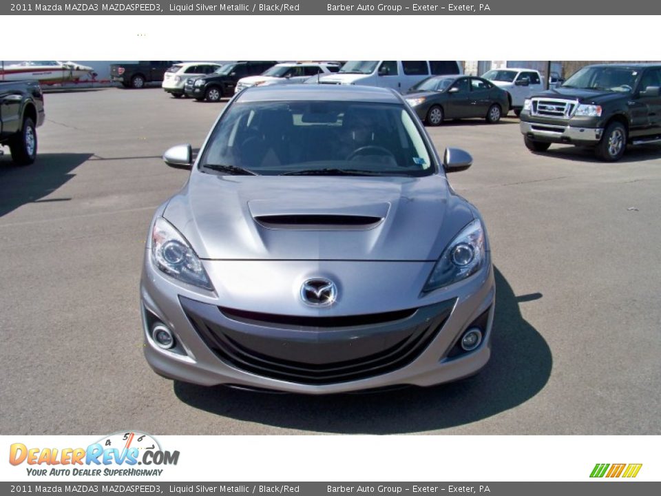 2011 Mazda MAZDA3 MAZDASPEED3 Liquid Silver Metallic / Black/Red Photo #2