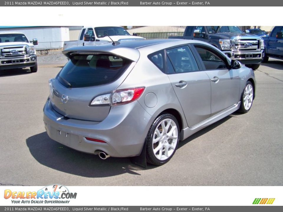 2011 Mazda MAZDA3 MAZDASPEED3 Liquid Silver Metallic / Black/Red Photo #5