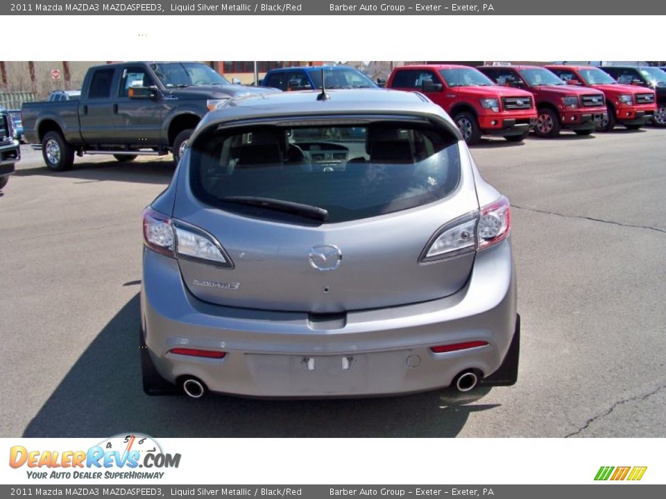 2011 Mazda MAZDA3 MAZDASPEED3 Liquid Silver Metallic / Black/Red Photo #6