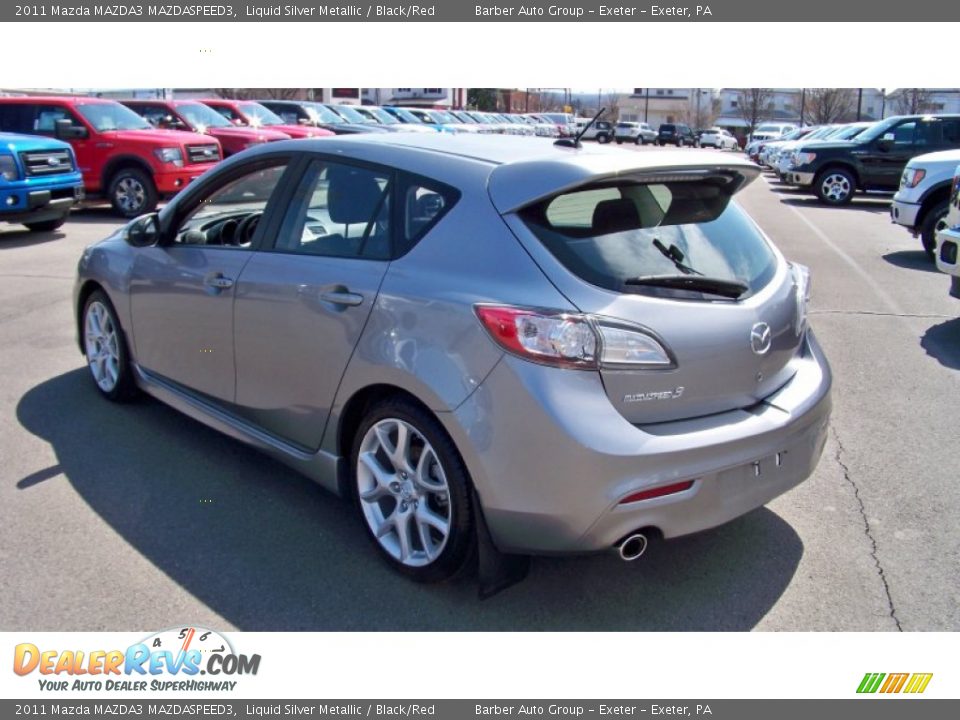 2011 Mazda MAZDA3 MAZDASPEED3 Liquid Silver Metallic / Black/Red Photo #7
