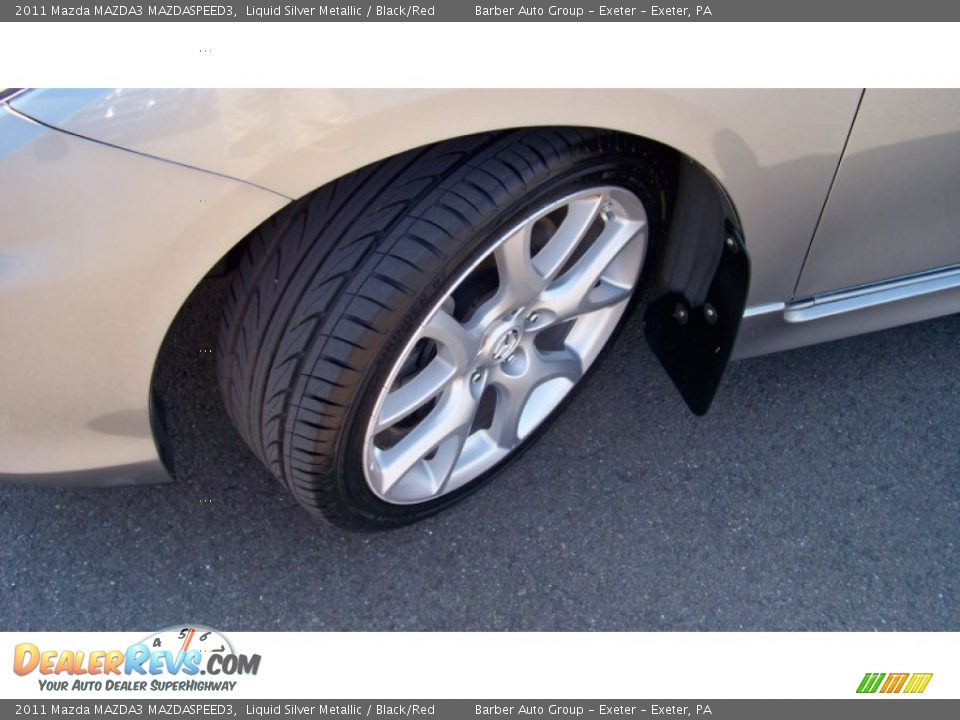 2011 Mazda MAZDA3 MAZDASPEED3 Liquid Silver Metallic / Black/Red Photo #10