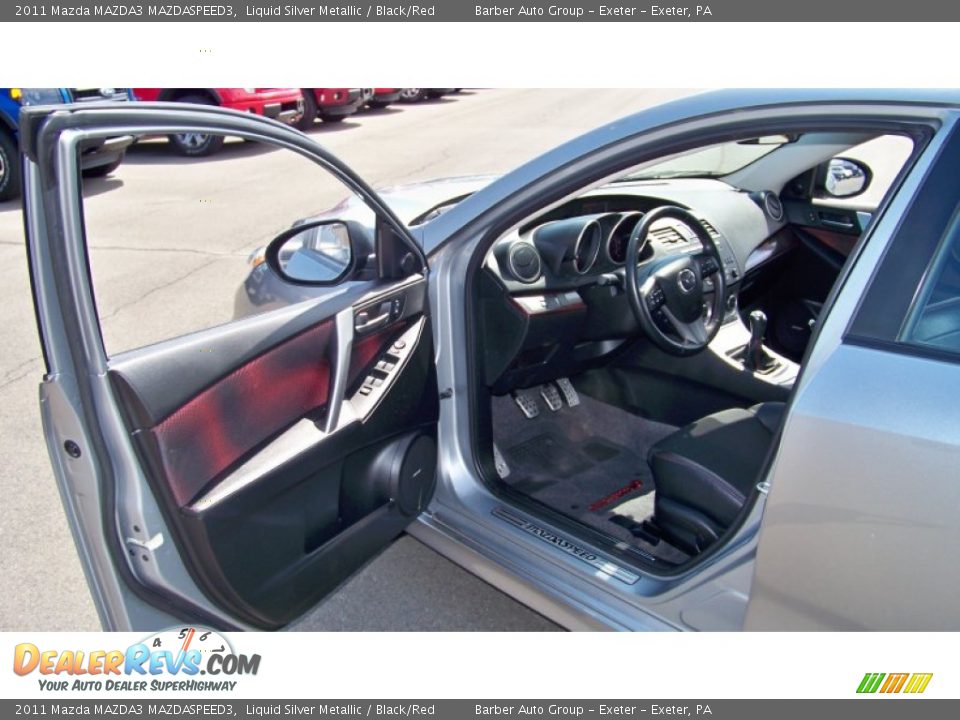 2011 Mazda MAZDA3 MAZDASPEED3 Liquid Silver Metallic / Black/Red Photo #11