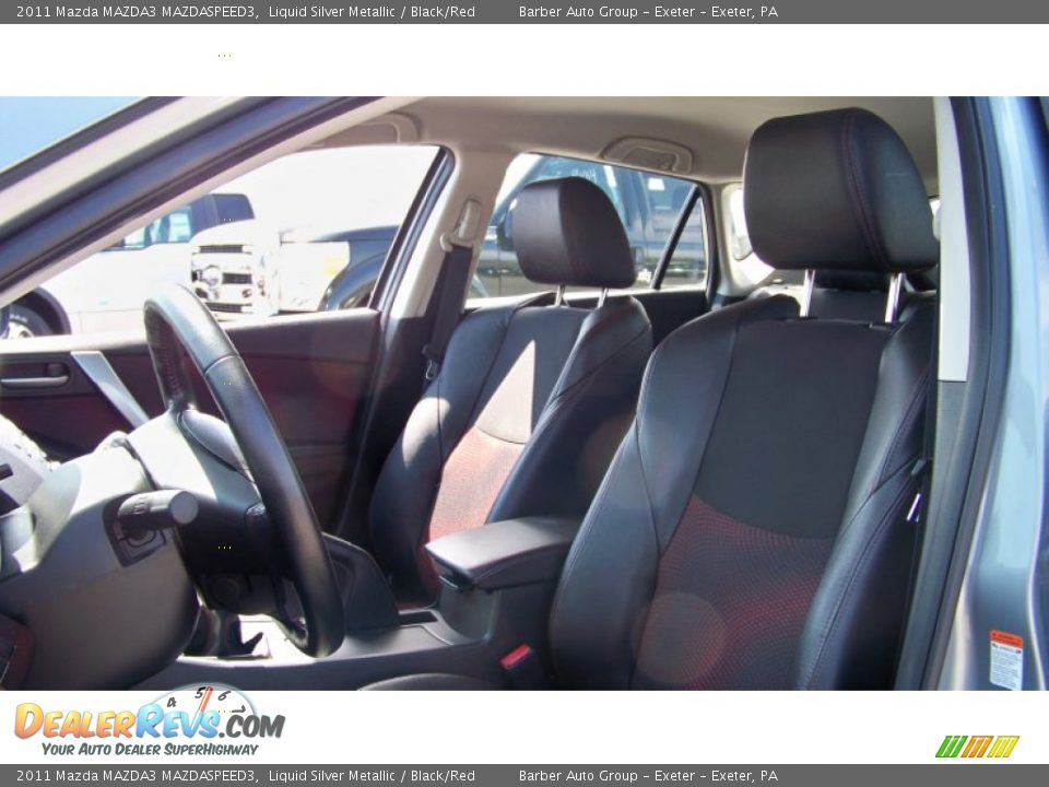 2011 Mazda MAZDA3 MAZDASPEED3 Liquid Silver Metallic / Black/Red Photo #12
