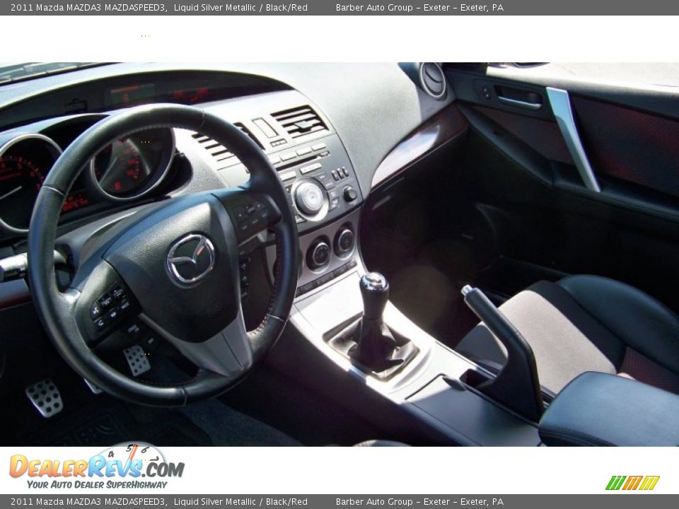 2011 Mazda MAZDA3 MAZDASPEED3 Liquid Silver Metallic / Black/Red Photo #13