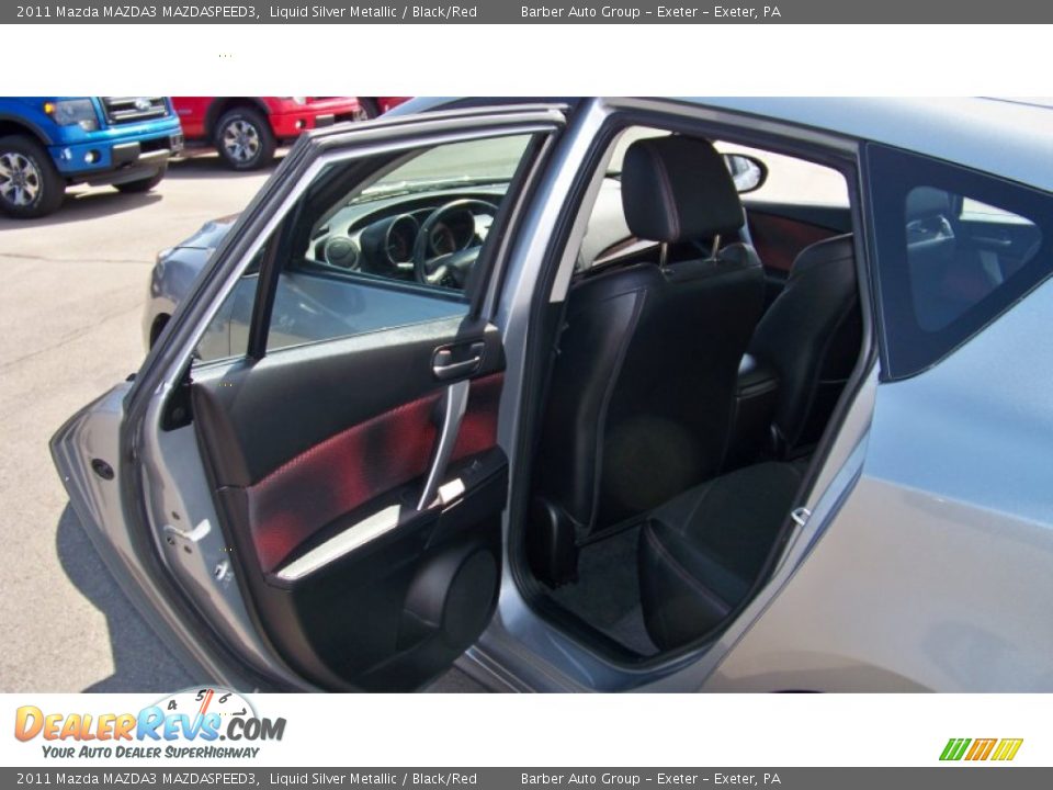 2011 Mazda MAZDA3 MAZDASPEED3 Liquid Silver Metallic / Black/Red Photo #14