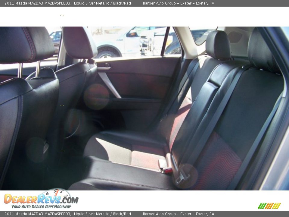 2011 Mazda MAZDA3 MAZDASPEED3 Liquid Silver Metallic / Black/Red Photo #15