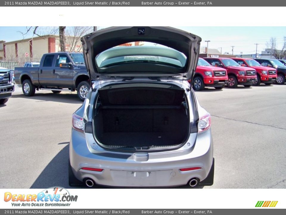 2011 Mazda MAZDA3 MAZDASPEED3 Liquid Silver Metallic / Black/Red Photo #16