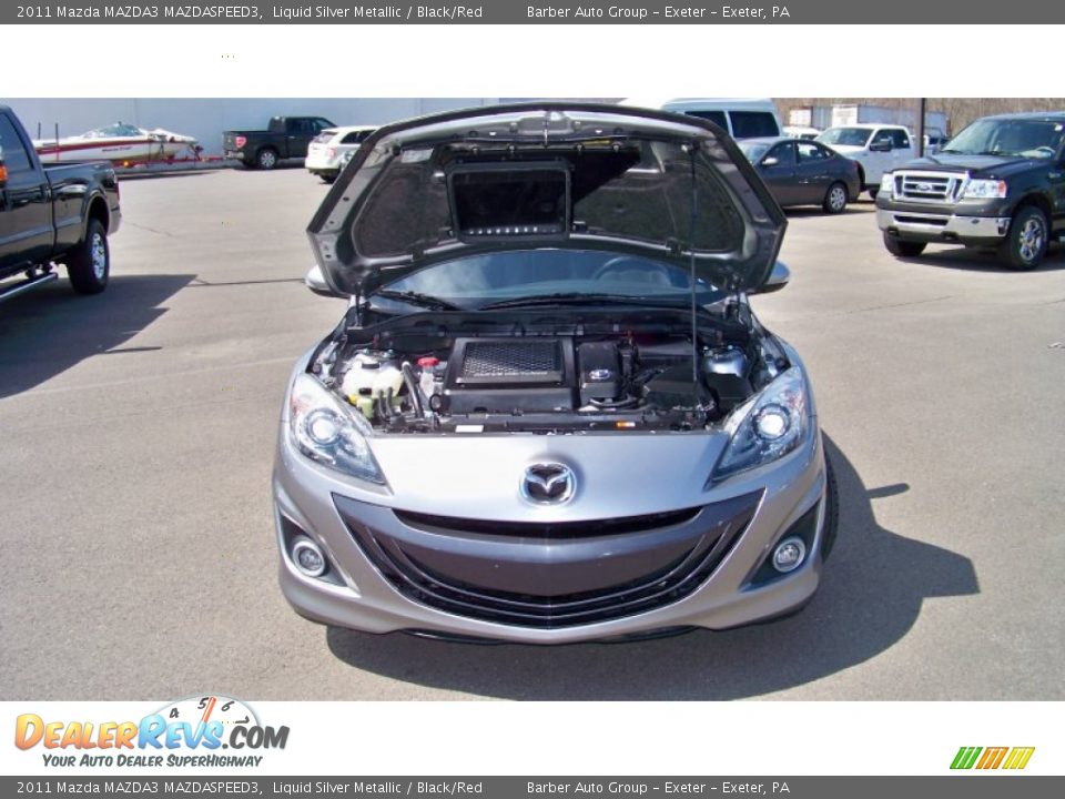 2011 Mazda MAZDA3 MAZDASPEED3 Liquid Silver Metallic / Black/Red Photo #18