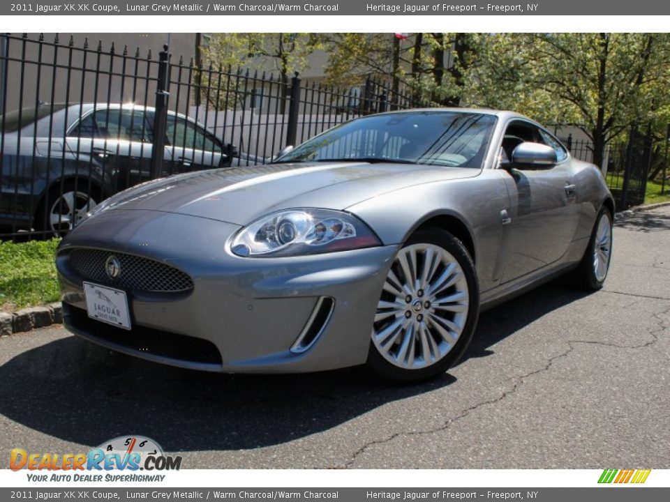2011 Jaguar XK XK Coupe Lunar Grey Metallic / Warm Charcoal/Warm Charcoal Photo #1