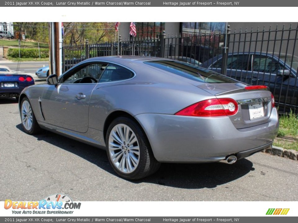 2011 Jaguar XK XK Coupe Lunar Grey Metallic / Warm Charcoal/Warm Charcoal Photo #4