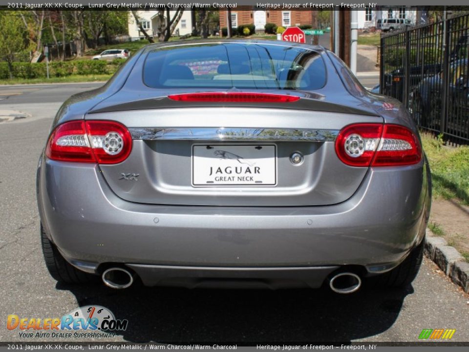 2011 Jaguar XK XK Coupe Lunar Grey Metallic / Warm Charcoal/Warm Charcoal Photo #5