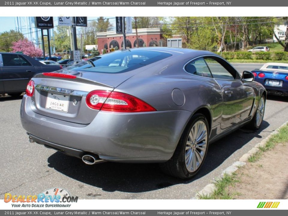 2011 Jaguar XK XK Coupe Lunar Grey Metallic / Warm Charcoal/Warm Charcoal Photo #6