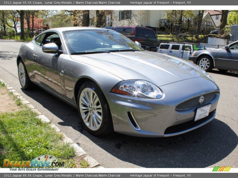 2011 Jaguar XK XK Coupe Lunar Grey Metallic / Warm Charcoal/Warm Charcoal Photo #7