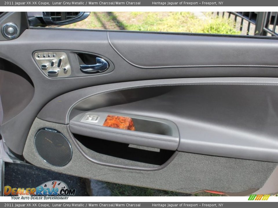 2011 Jaguar XK XK Coupe Lunar Grey Metallic / Warm Charcoal/Warm Charcoal Photo #9