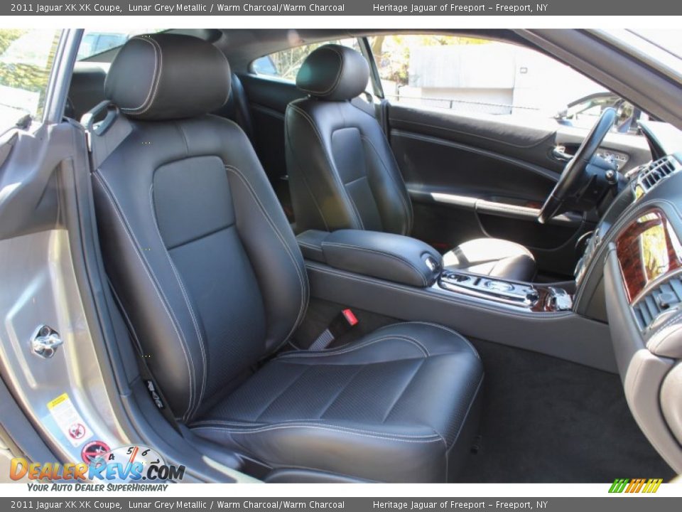2011 Jaguar XK XK Coupe Lunar Grey Metallic / Warm Charcoal/Warm Charcoal Photo #10