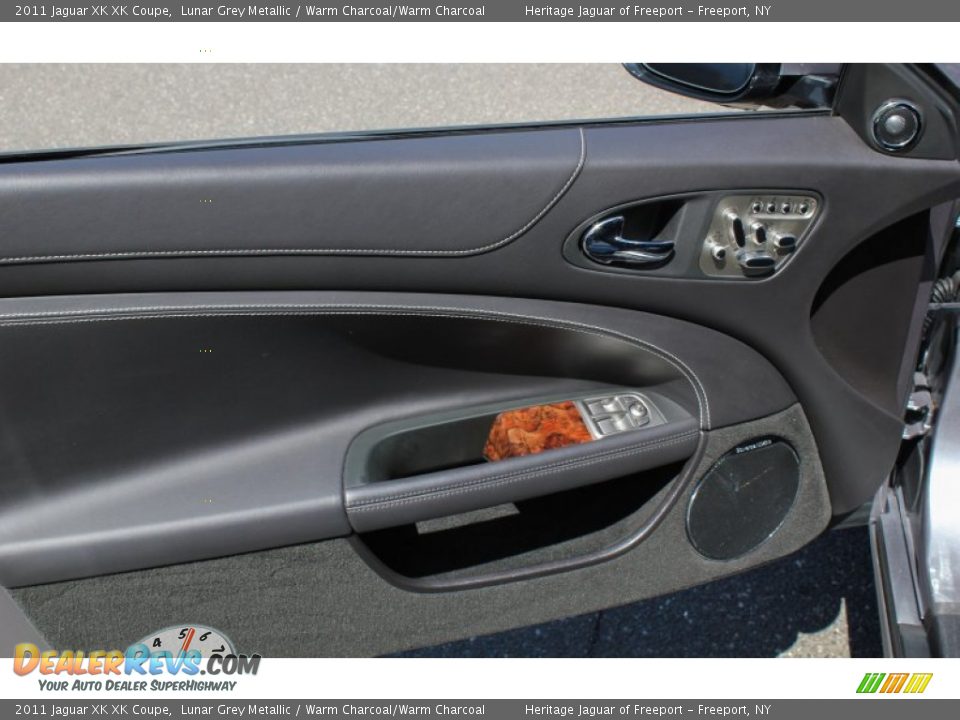 2011 Jaguar XK XK Coupe Lunar Grey Metallic / Warm Charcoal/Warm Charcoal Photo #14