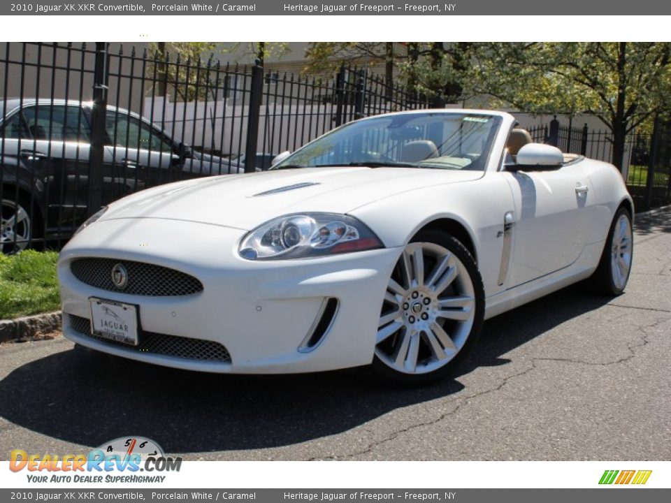 2010 Jaguar XK XKR Convertible Porcelain White / Caramel Photo #1