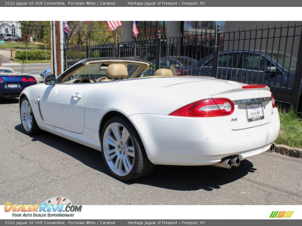 2010 Jaguar XK XKR Convertible Porcelain White / Caramel Photo #4