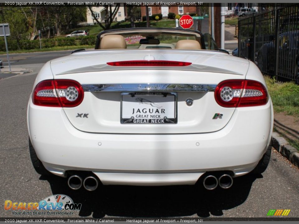 2010 Jaguar XK XKR Convertible Porcelain White / Caramel Photo #5