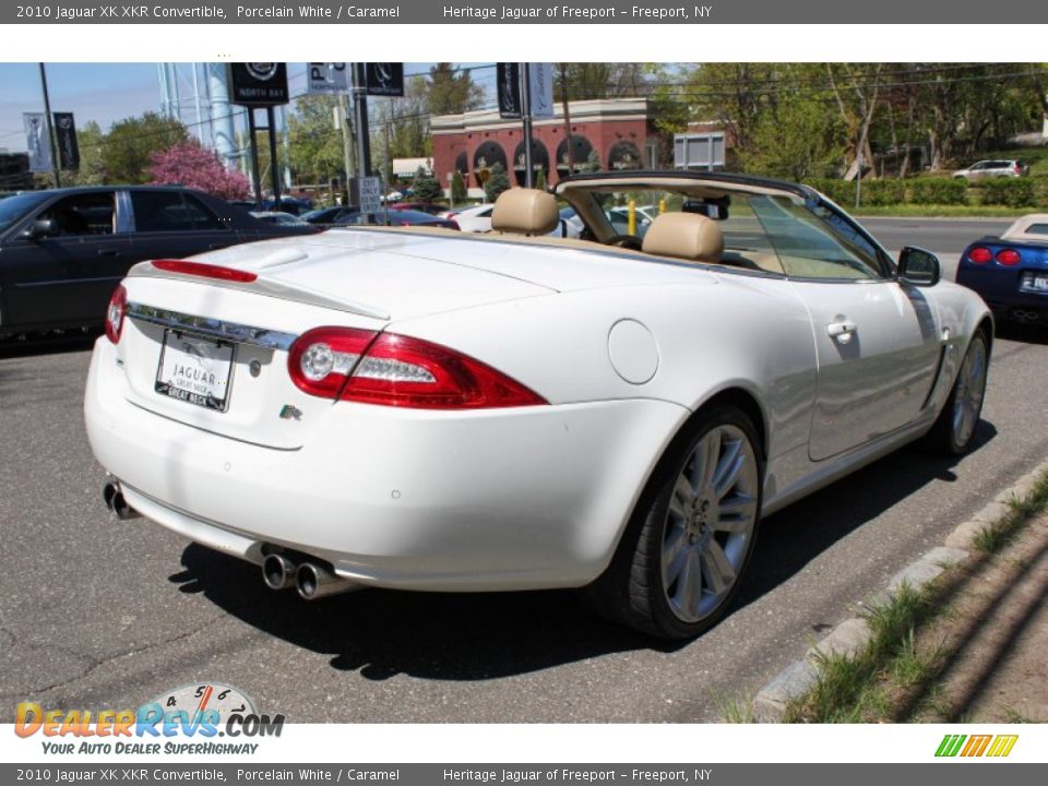 2010 Jaguar XK XKR Convertible Porcelain White / Caramel Photo #6