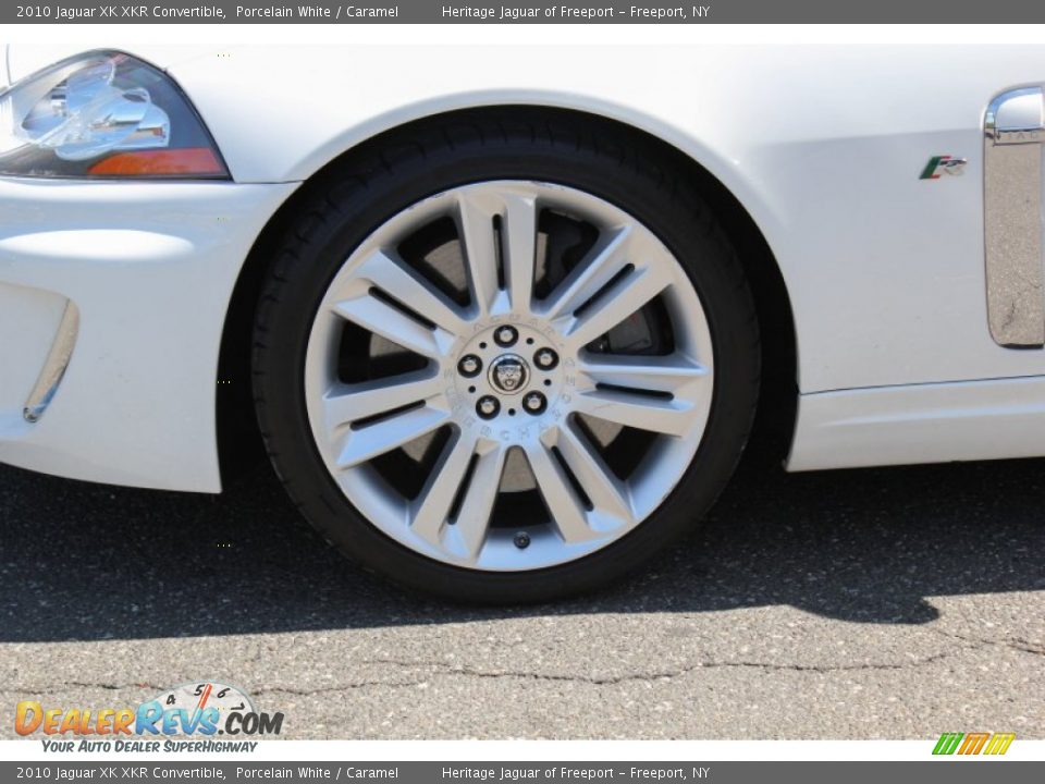 2010 Jaguar XK XKR Convertible Porcelain White / Caramel Photo #8