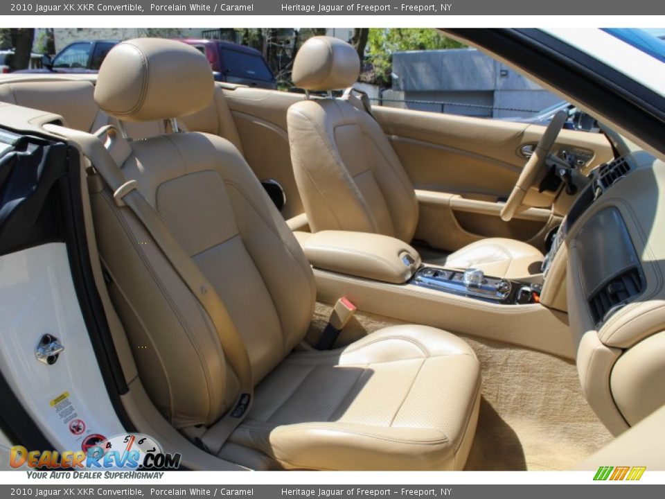 2010 Jaguar XK XKR Convertible Porcelain White / Caramel Photo #10