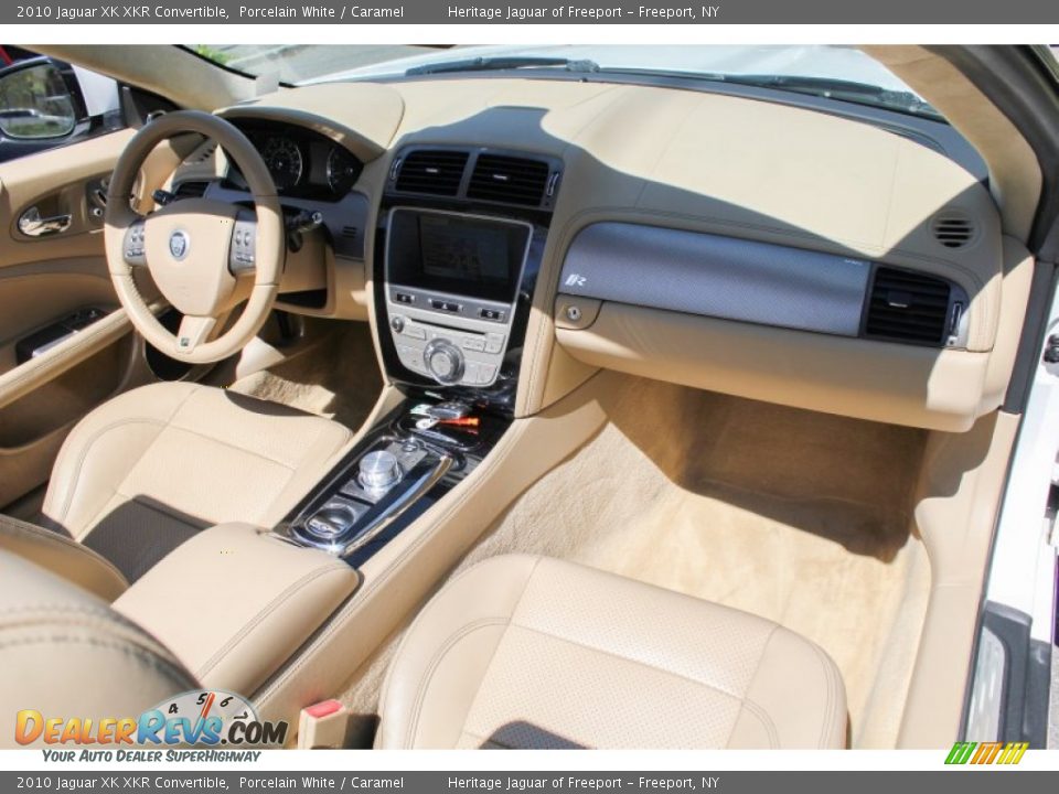 2010 Jaguar XK XKR Convertible Porcelain White / Caramel Photo #11