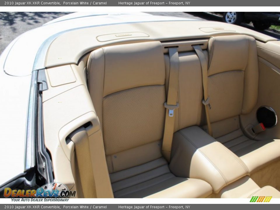 2010 Jaguar XK XKR Convertible Porcelain White / Caramel Photo #12