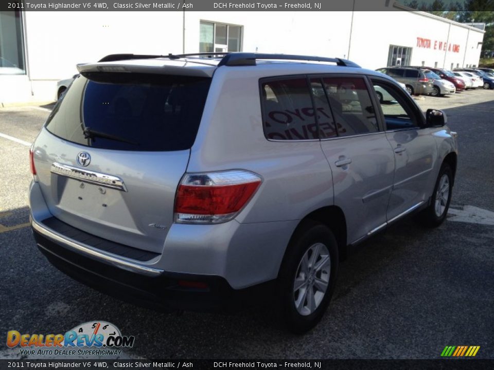 2011 Toyota Highlander V6 4WD Classic Silver Metallic / Ash Photo #6