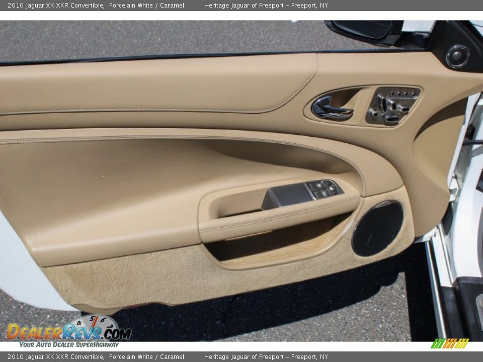 2010 Jaguar XK XKR Convertible Porcelain White / Caramel Photo #13