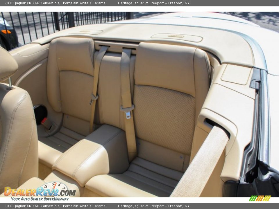 2010 Jaguar XK XKR Convertible Porcelain White / Caramel Photo #15