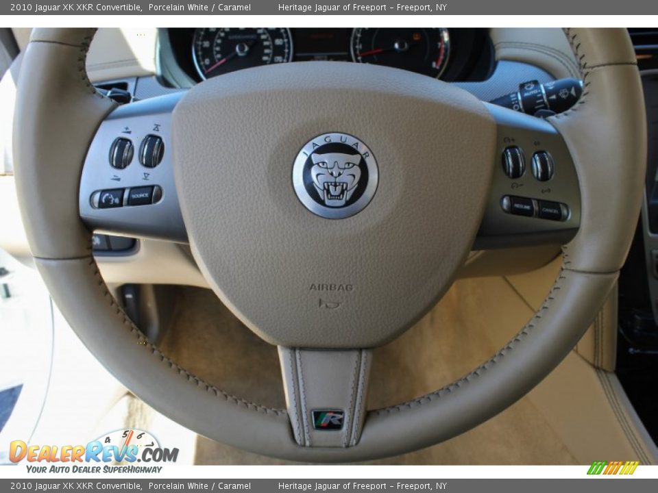 2010 Jaguar XK XKR Convertible Porcelain White / Caramel Photo #20