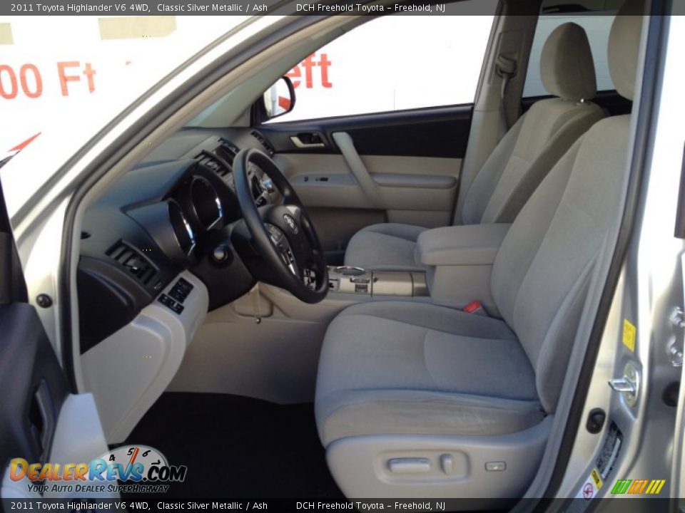 2011 Toyota Highlander V6 4WD Classic Silver Metallic / Ash Photo #15